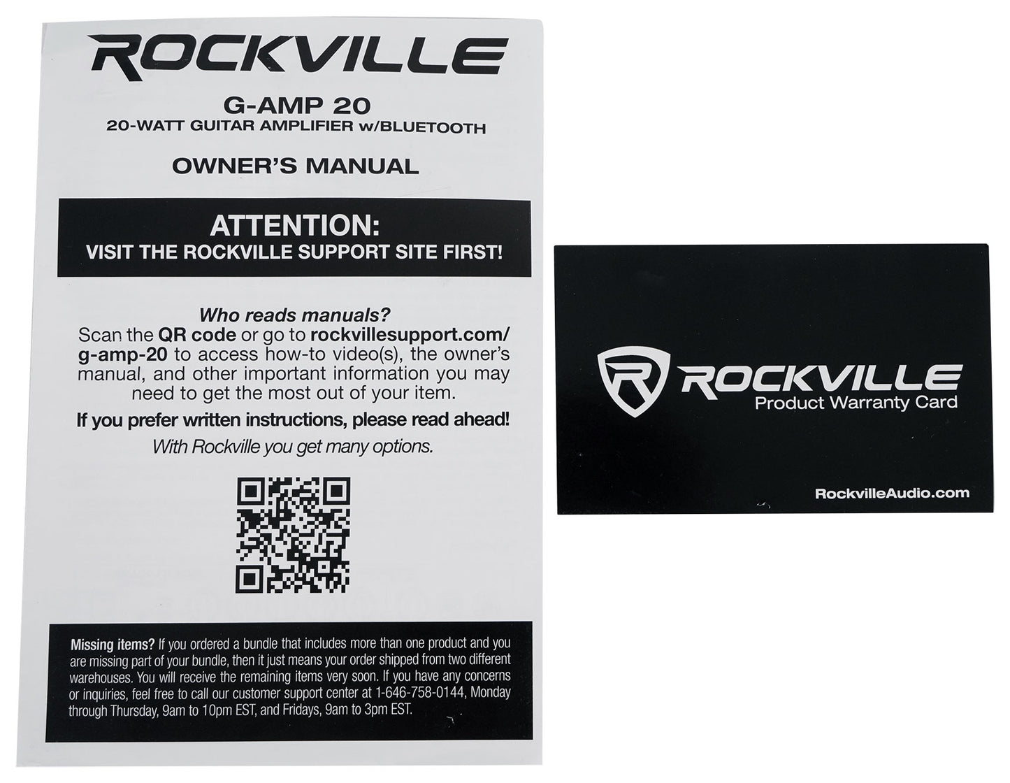 G-AMP 20 + RMC-XLR Microphone + RCXFB10B Cable + PRO-M50 Bundle