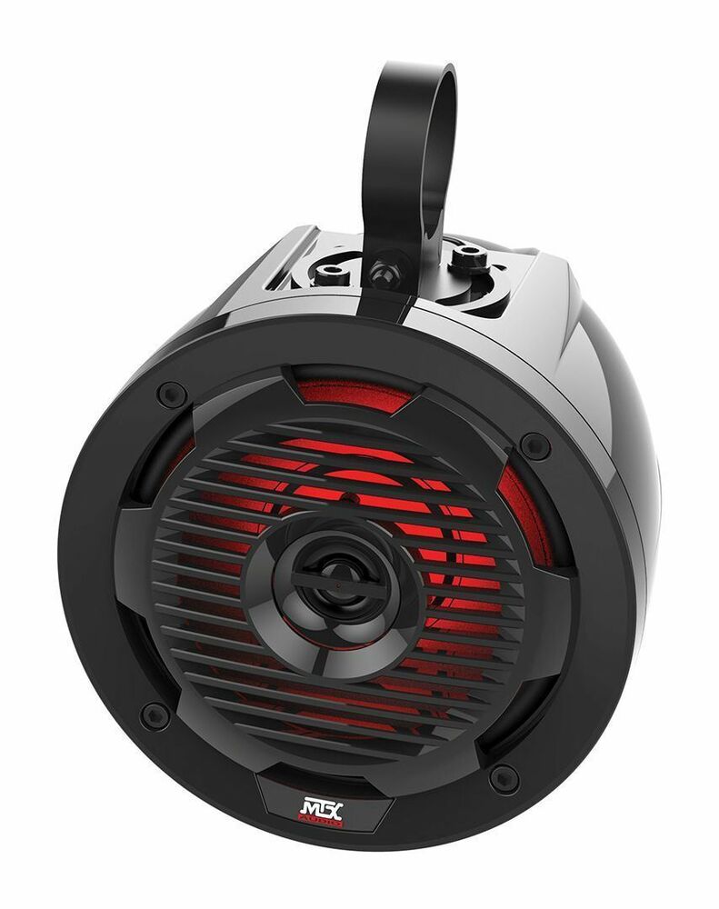 MTX UNI-2-ADDON UTV Amplifier+(4) 6.5" Roll Cage Speakers+Bluetooth Controller