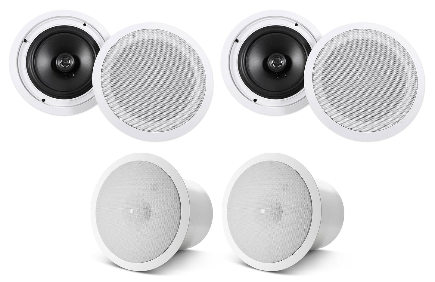 HC85 White 4-Pack + CONTROL 19CS In‑Ceiling Subwoofers Bundle