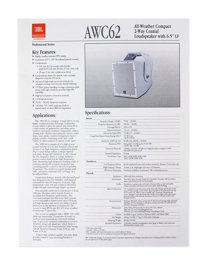 AWC62 Black 2-Pack + AWC15LF Sub + RCS650-6 Bundle