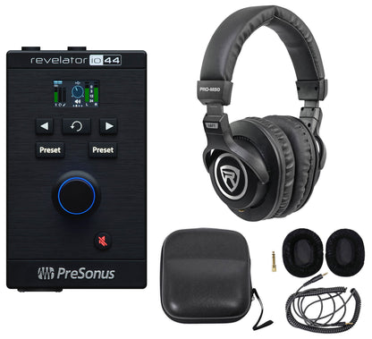 Presonus Revelator io44 USB Audio Recording Interface Mixer/Effects+Headphones