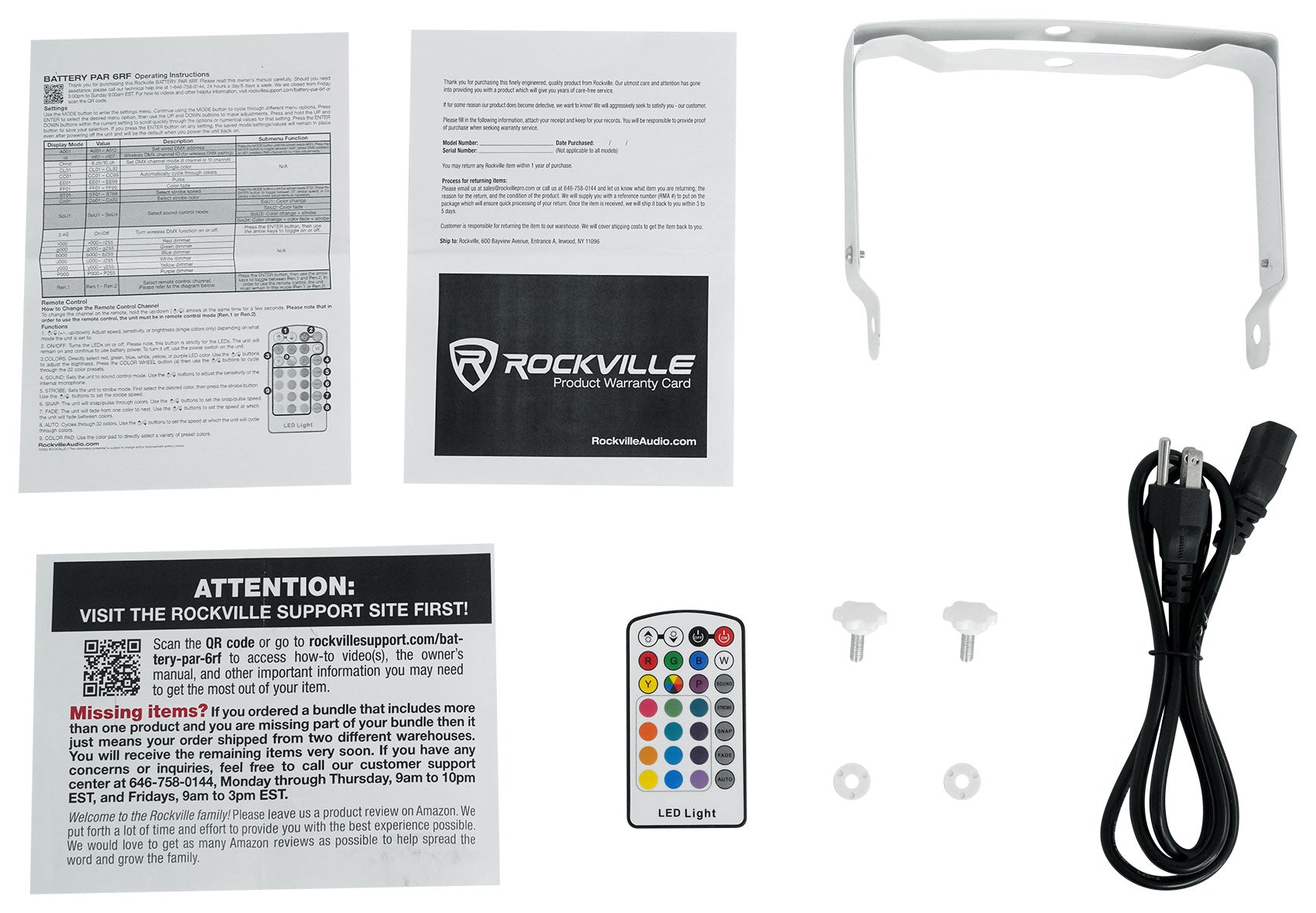 BATTERY PAR 6RF WHITE 2-Pack