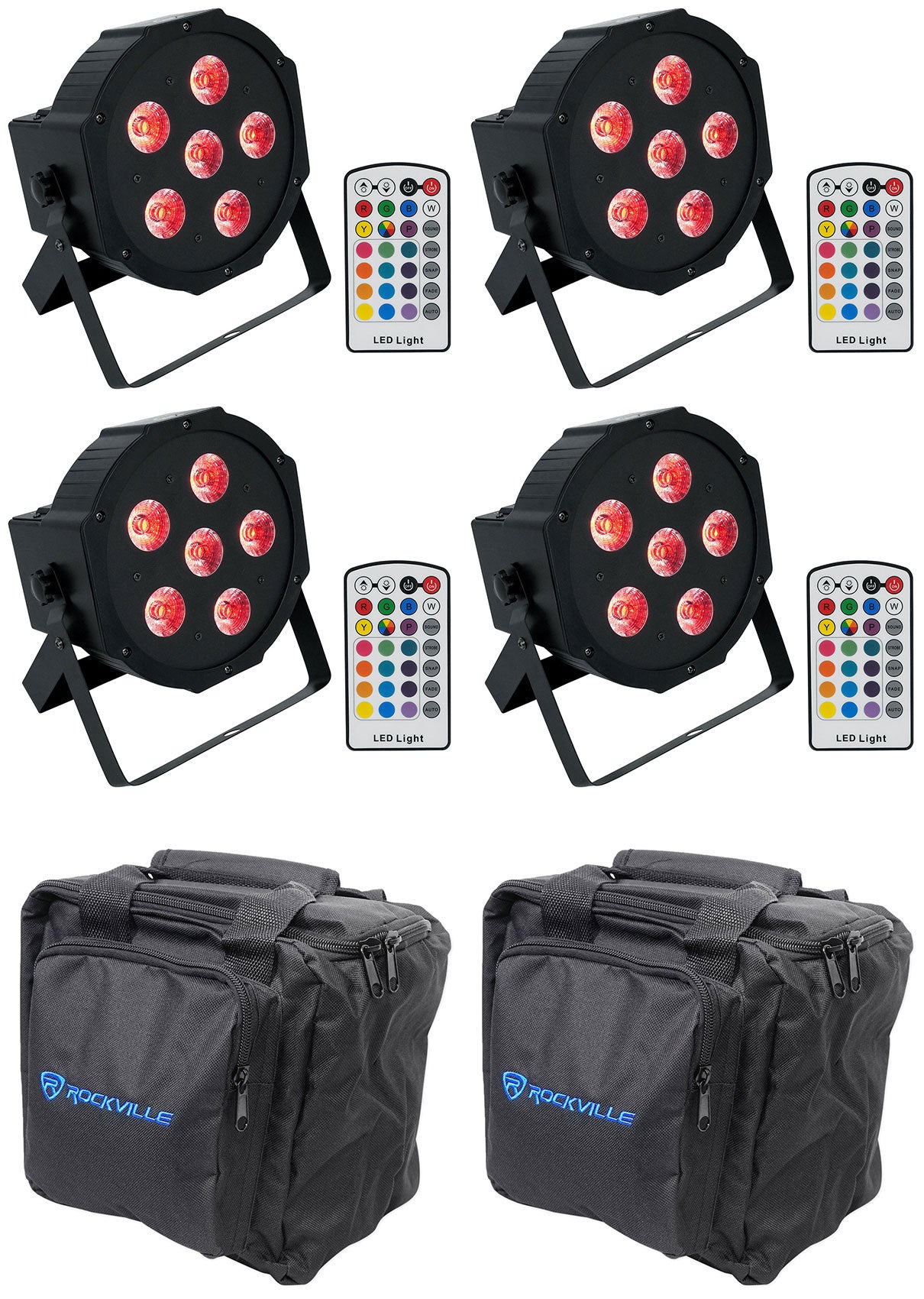 BATTERY PAR 6RF 4-Pack + RLB90 Travel Bags Bundle