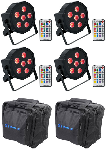 BATTERY PAR 6RF 4-Pack + RLB90 Travel Bags Bundle
