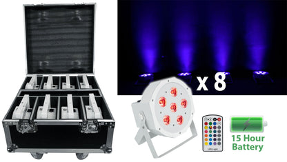 BATTERY PAR PACK 6RF WHITE