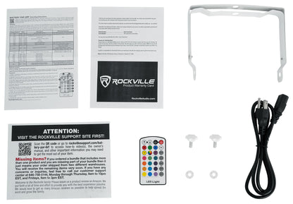 BATTERY PAR PACK 6RF WHITE