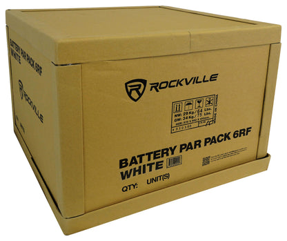 BATTERY PAR PACK 6RF WHITE