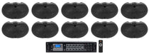 D4-70 Black 10-Pack + RCS350-6 6‑Zone Amplifier Bundle