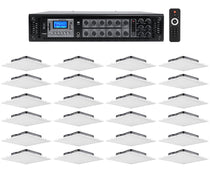 RCS350-6 6-Zone 350W Amp + JBL LCT 81C/T 2'x2' Tile 24-Pack Bundle