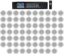 CCL5T White 68-Pack + RCS350-6 Amplifier Bundle