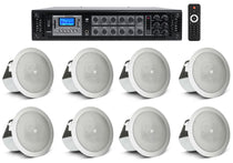 JBL Control 12C/T 8-Pack + RCS350-6 Amplifier Bundle