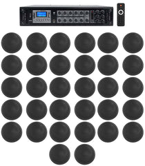 CCL6T Black 32-Pack + RCS350-6 Amplifier Bundle