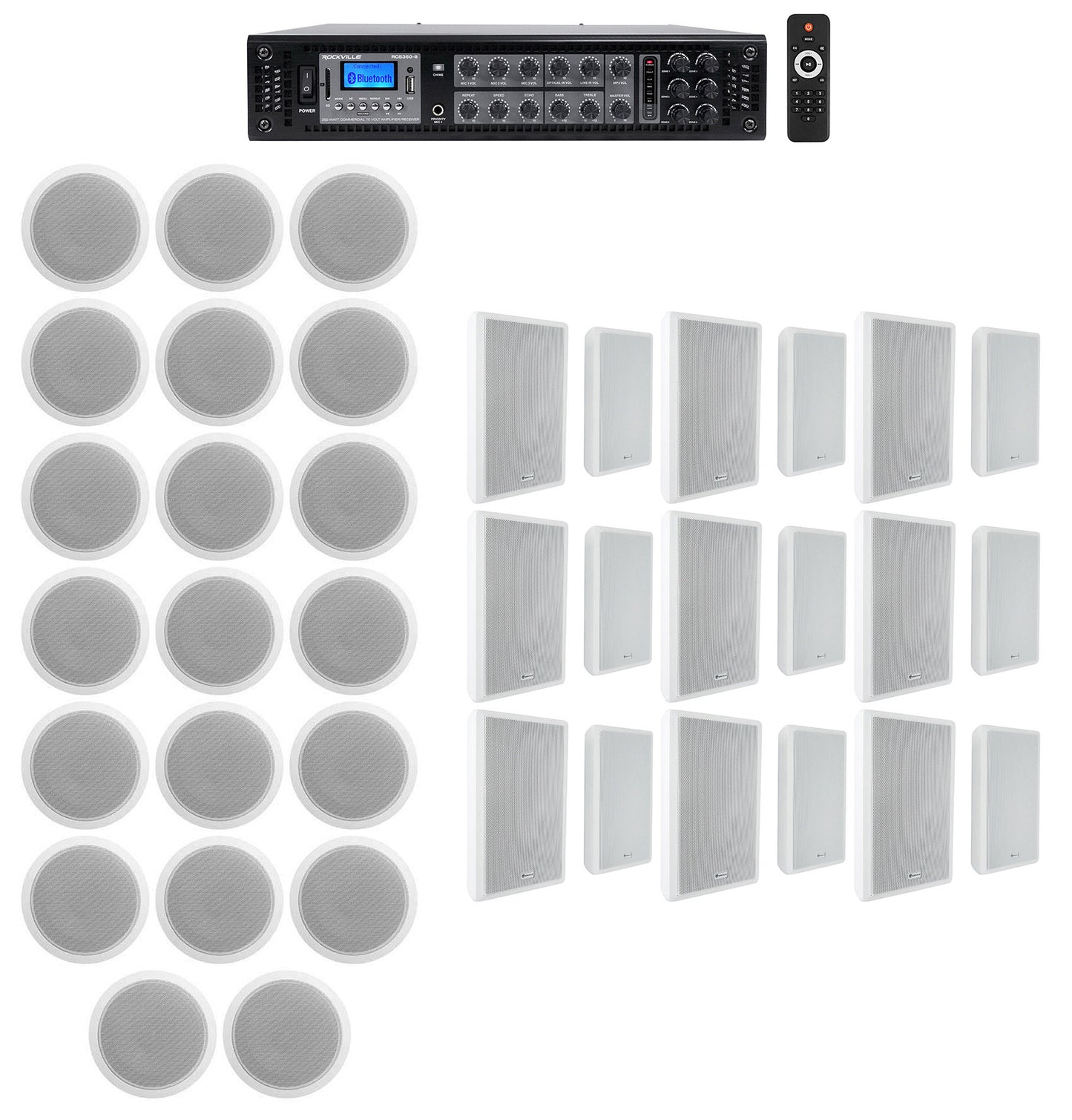 CCL6T White 20-Pack + RockSlim 70W 18-Pack Bundle