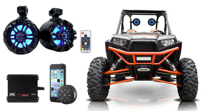 WB65KLS Black + MUD100.2 Amp + MUDBTRC Bluetooth Bundle