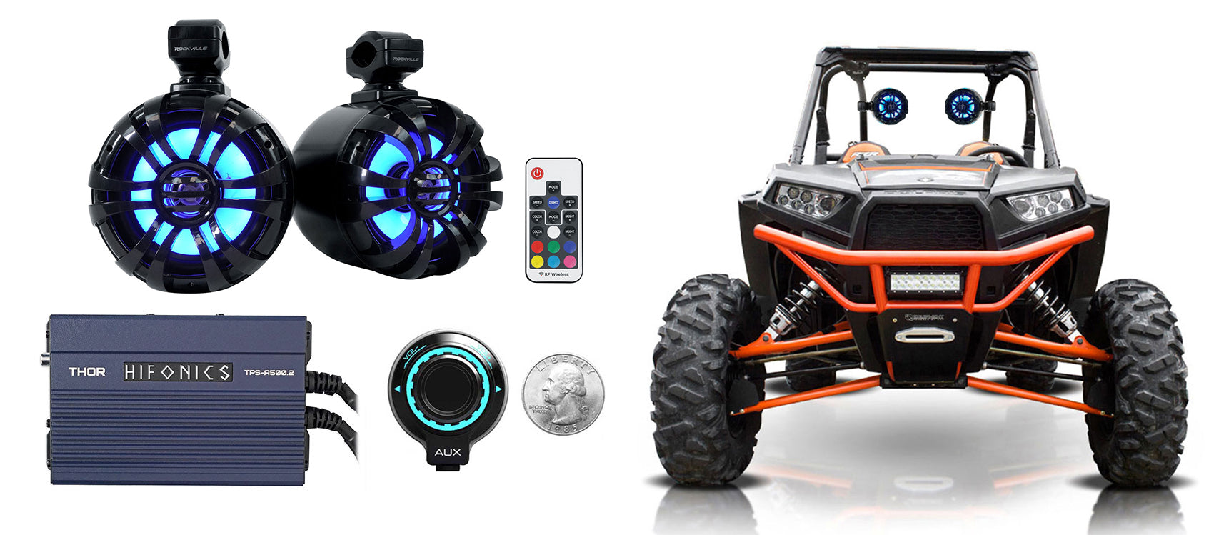 WB65KLS Black 2-Pack + TPS‑A500.2 Amp + TPS‑BT1 Bluetooth Bundle