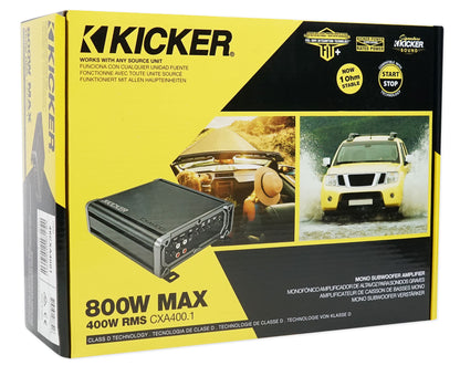 Rockville VS10K52 + Kicker CXA400.1 Bundle