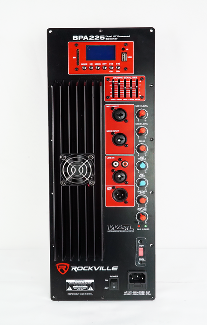 375 W RMS Pro Audio Powered Speaker Amplifier Plate Module with XLR EQ