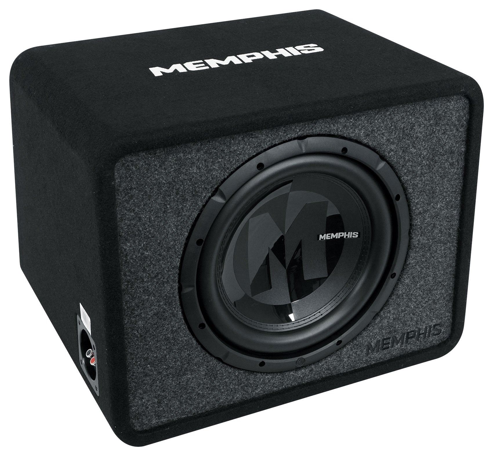Memphis Audio PRXE12S2 600w 12" Subwoofer+Sub Box Enclosure+Amplifier+Amp Kit