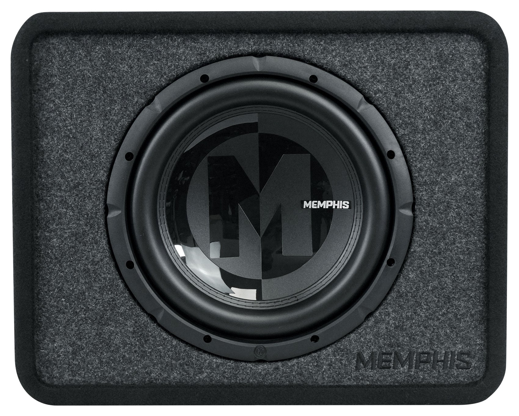 Memphis Audio PRXE12S2 600w 12" Subwoofer+Sub Box Enclosure+Amplifier+Amp Kit
