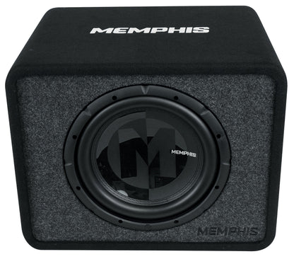 Memphis Audio PRXE12S2 600w 12" Subwoofer+Sub Box Enclosure+Amplifier+Amp Kit
