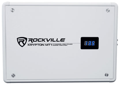 KRYPTON MT1 Marine Amplifier + 4 AWG Kit Bundle