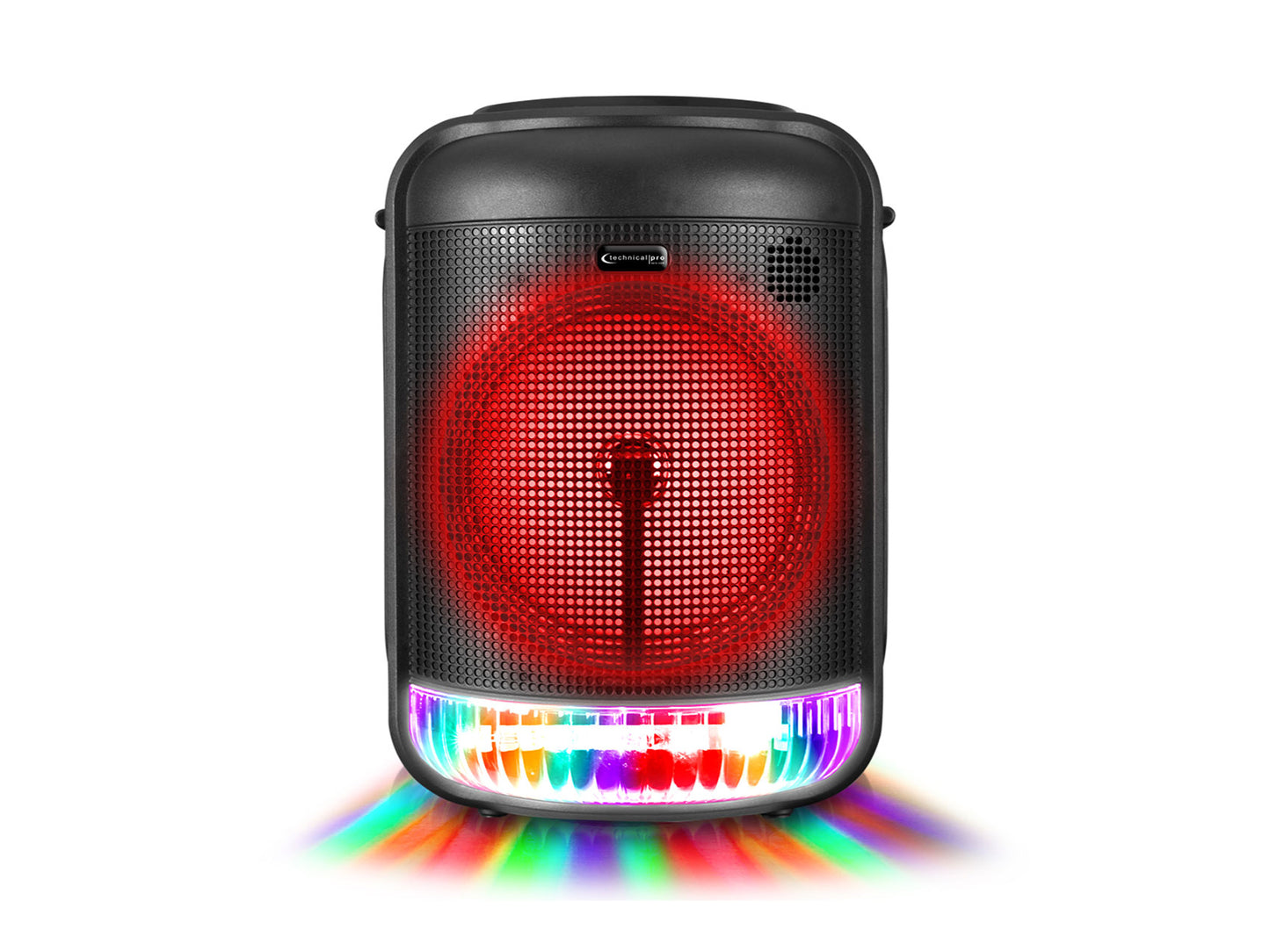 Technical Pro LIT8 Portable Bluetooth Karaoke Machine System w LED+Tablet Stand