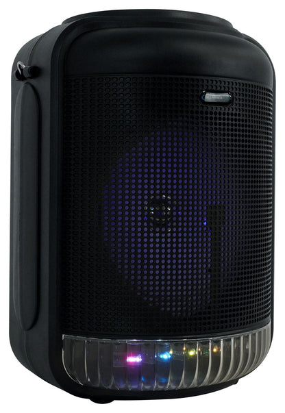 Technical Pro LIT8 Portable Bluetooth Karaoke Machine System w LED+Tablet Stand