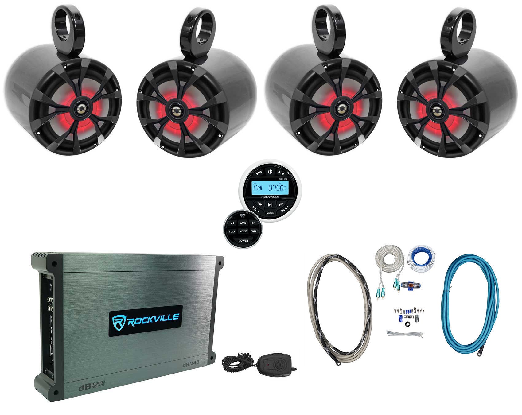 RKL80MB Black 2-Pack + RGHR2 Receiver Bundle