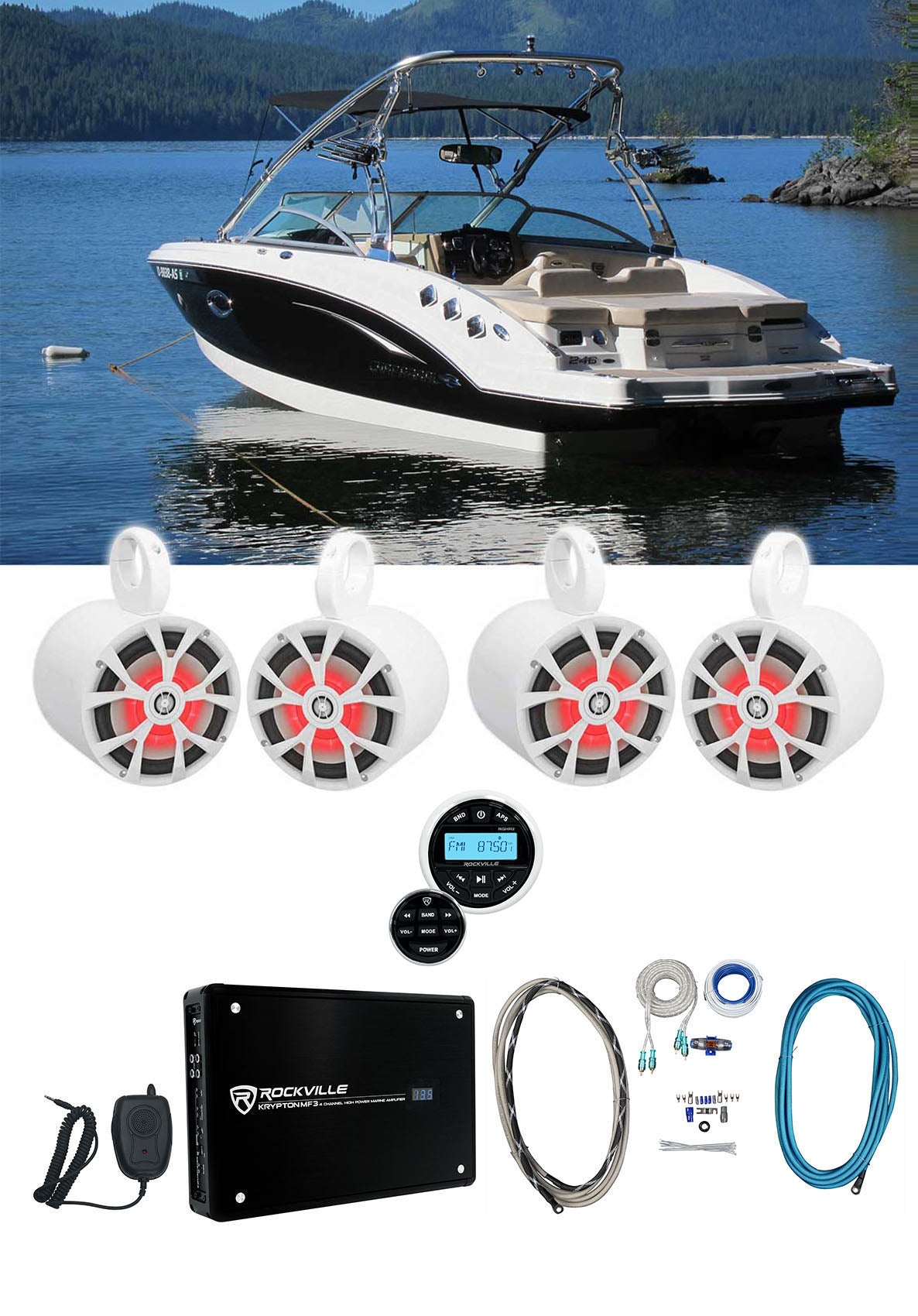 2-Pair RKL80MW+2-Pair MAC80W+RXM-F3+RMWK4 BOAT