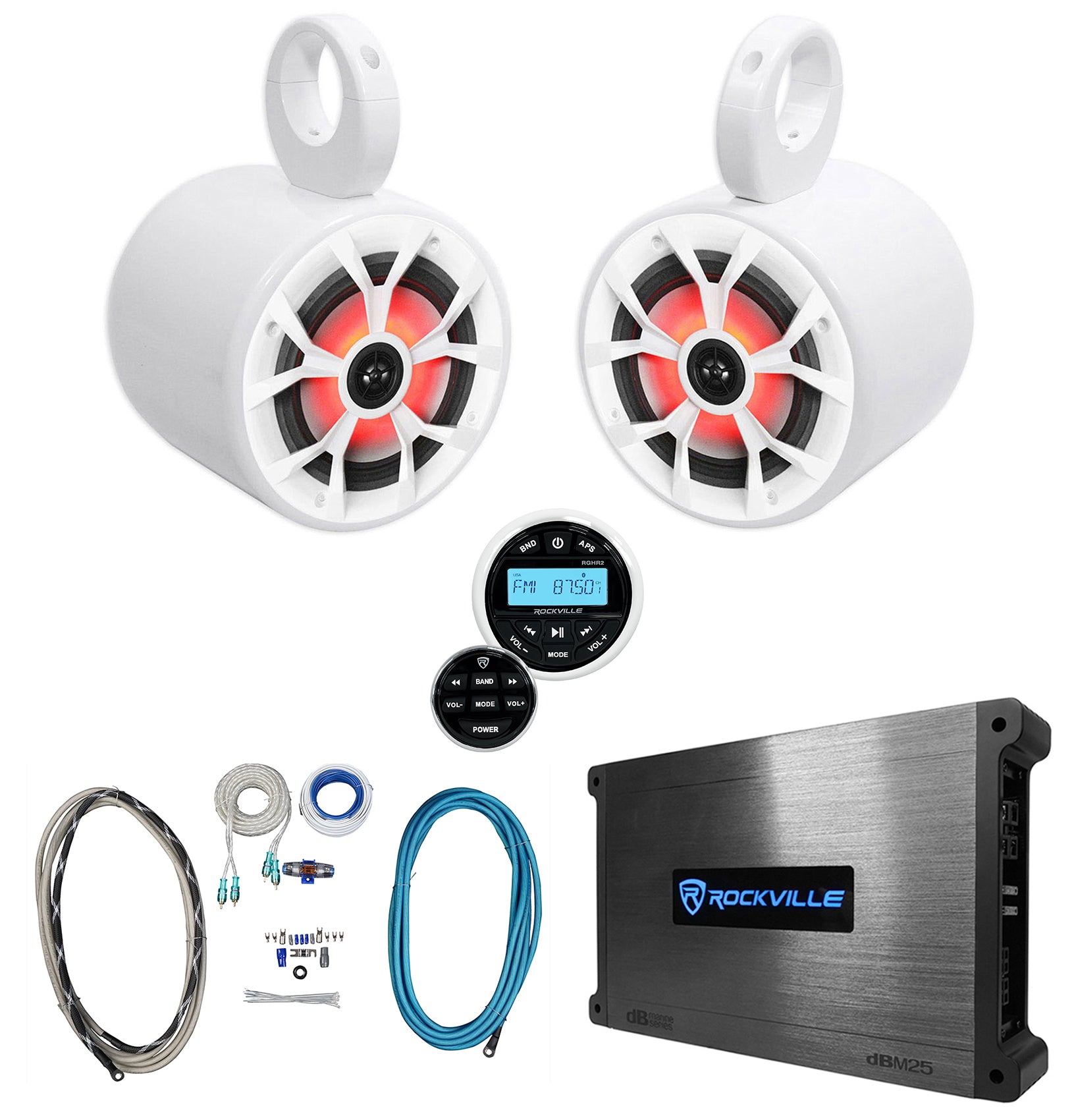 RKL65MBW 6.5" Speakers + MAC65W Pods Bundle