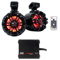 WB50KLS Black + MTX MUD100.2 Amplifier Bundle
