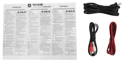 JBL 104SET-BT Pair Bluetooth Powered Active Studio Monitors+Isolation Feet Pads