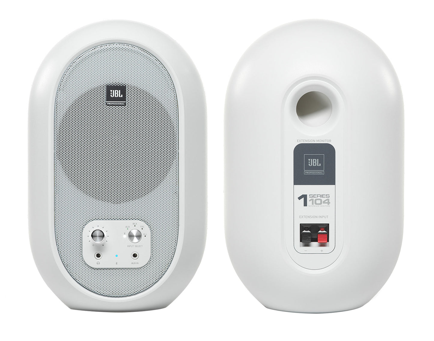 JBL 104SET-BTW Pair Bluetooth Powered Active Studio Monitors+Isolation Feet Pads