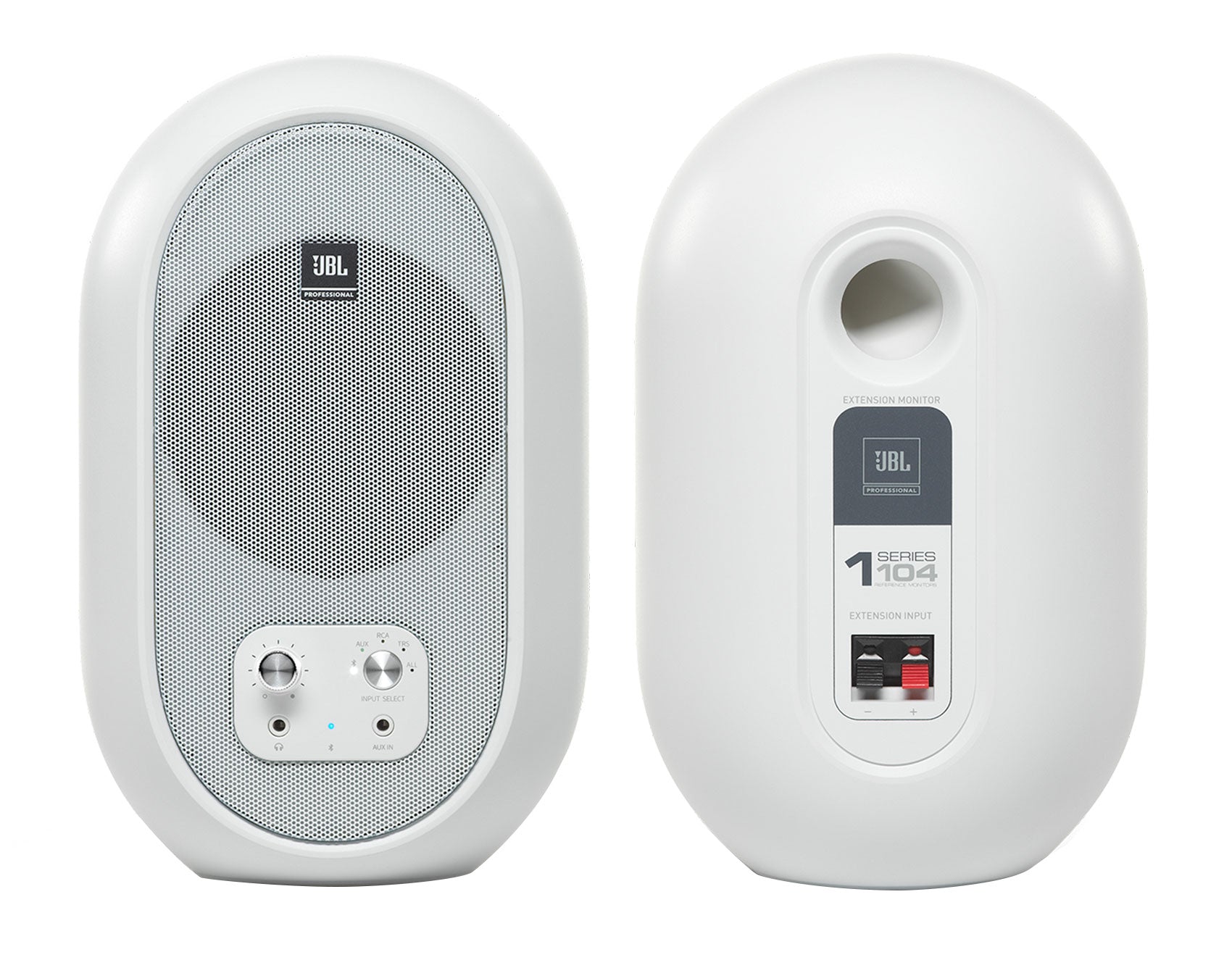 JBL 104SET-BTW Pair Bluetooth Powered Active Studio Monitors+Isolation Feet Pads