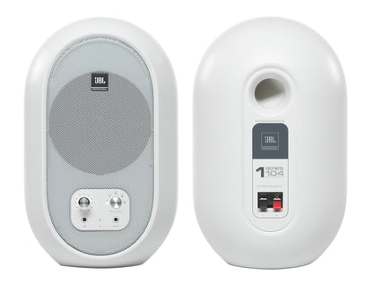JBL 104SET-BTW Pair Bluetooth Powered Active Studio Monitors+Isolation Feet Pads