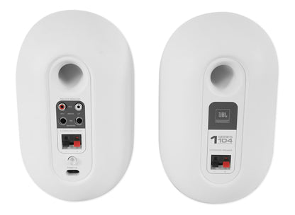 JBL 104SET-BTW Pair Bluetooth Powered Active Studio Monitors+Isolation Feet Pads