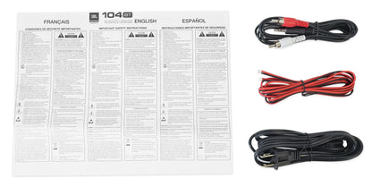 JBL 104SET-BTW Pair Bluetooth Powered Active Studio Monitors+Isolation Feet Pads