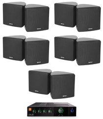 JBL CSMA 180 Commercial 70v Amplifier+(10) Cube Speakers For Restaurant/Bar/Cafe