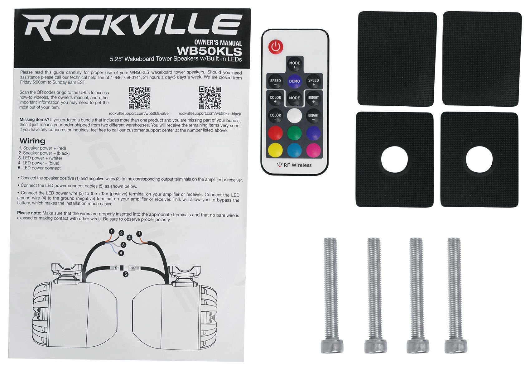 WB50KLS Silver + TPS-A500.2 Bluetooth Controller Bundle