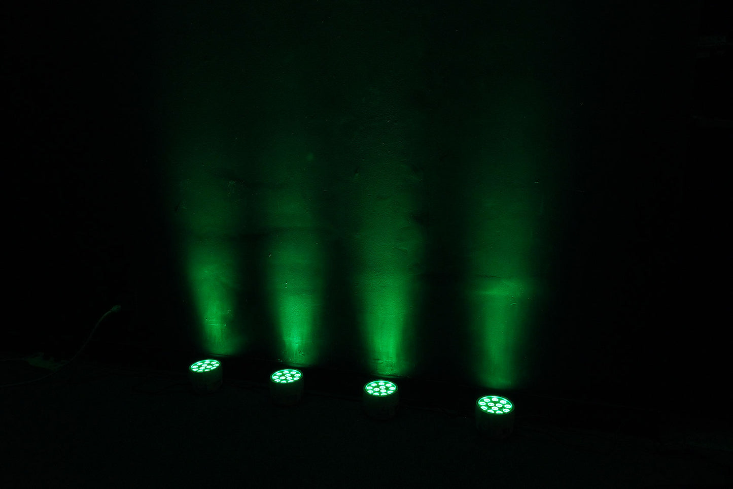 RockPAR TRI Black 6-Pack + DMX Cables Bundle