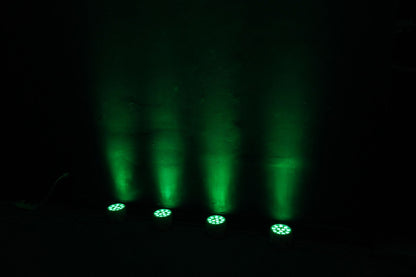 RockPAR TRI Black 12-Pack + DMX Cables Bundle