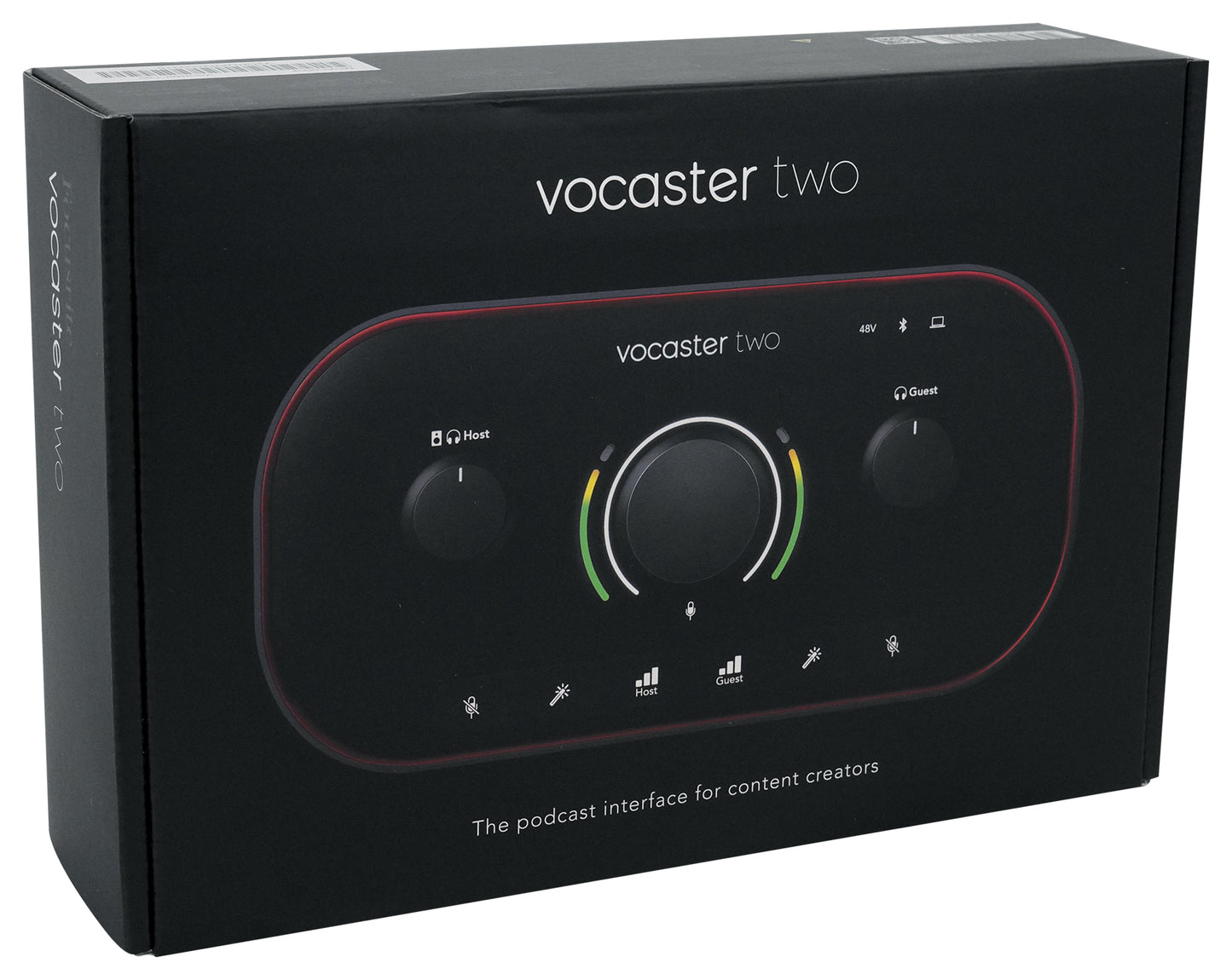 Focusrite Vocaster Two Person Podcasting Studio Interface+Headphones+Mics+Stands