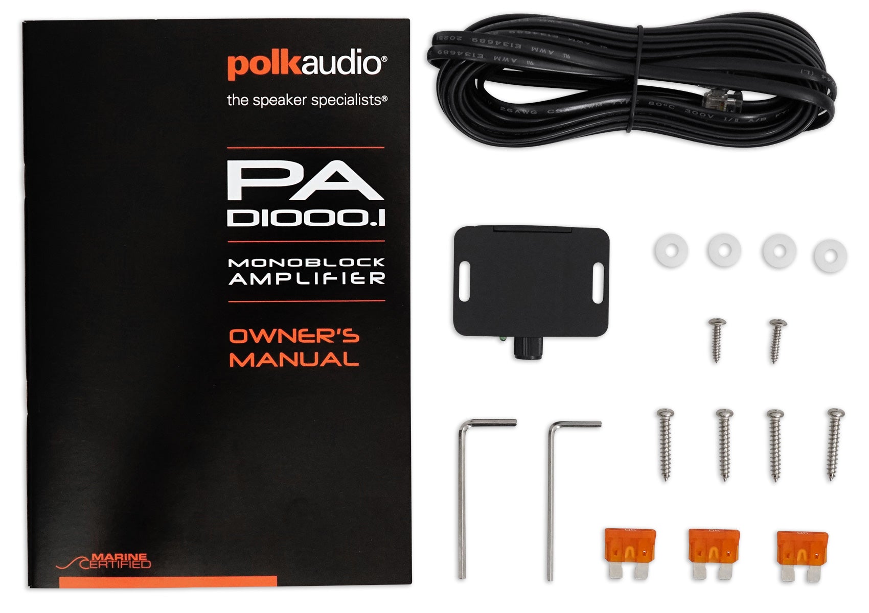 DV12 K5 Dual 12 1-Ohm 2-Pack + Polk PAD1000.1 Amplifier Bundle