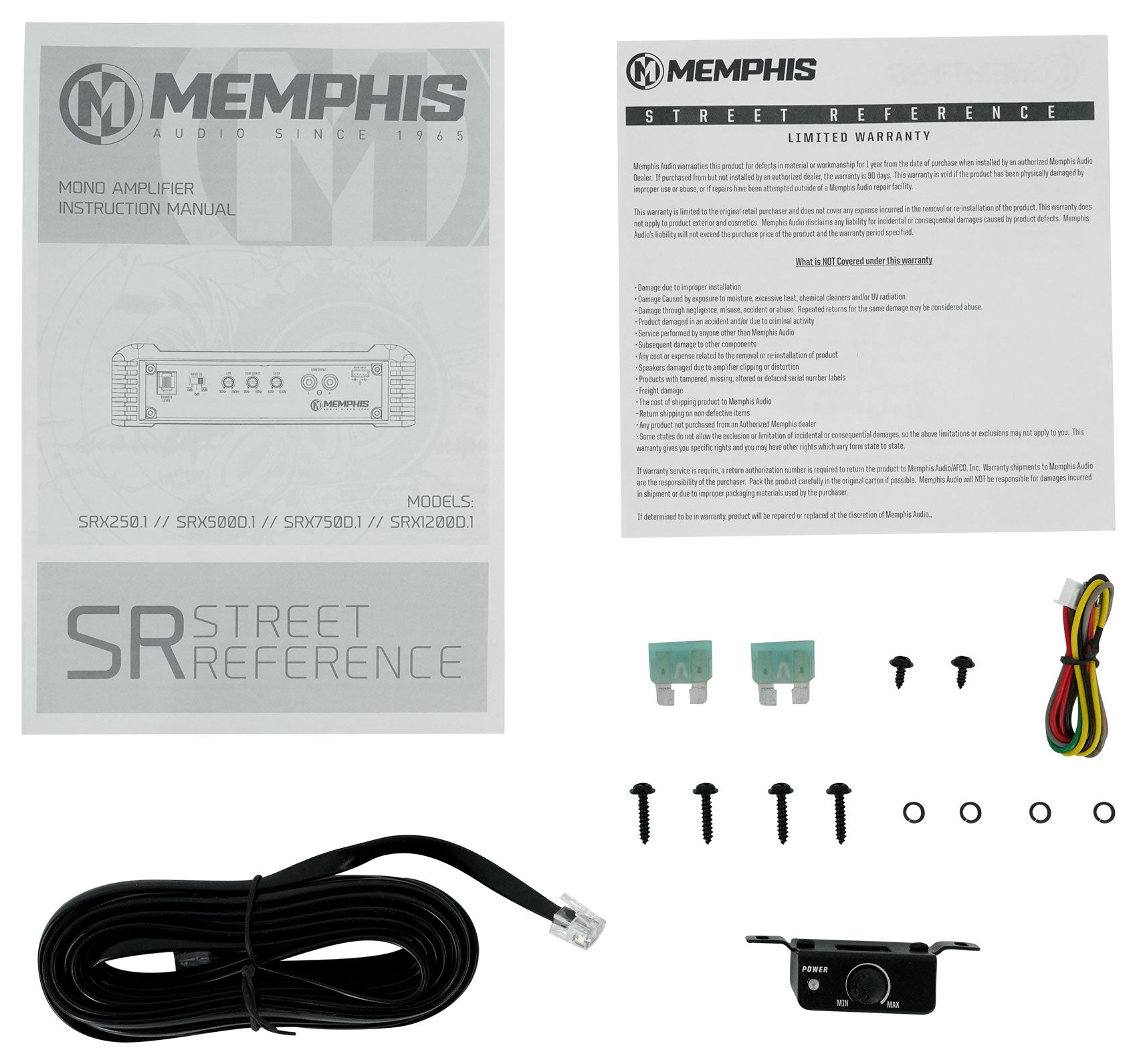 DV10K52 Dual 10" + Memphis SRX750D.1 Amplifier Bundle