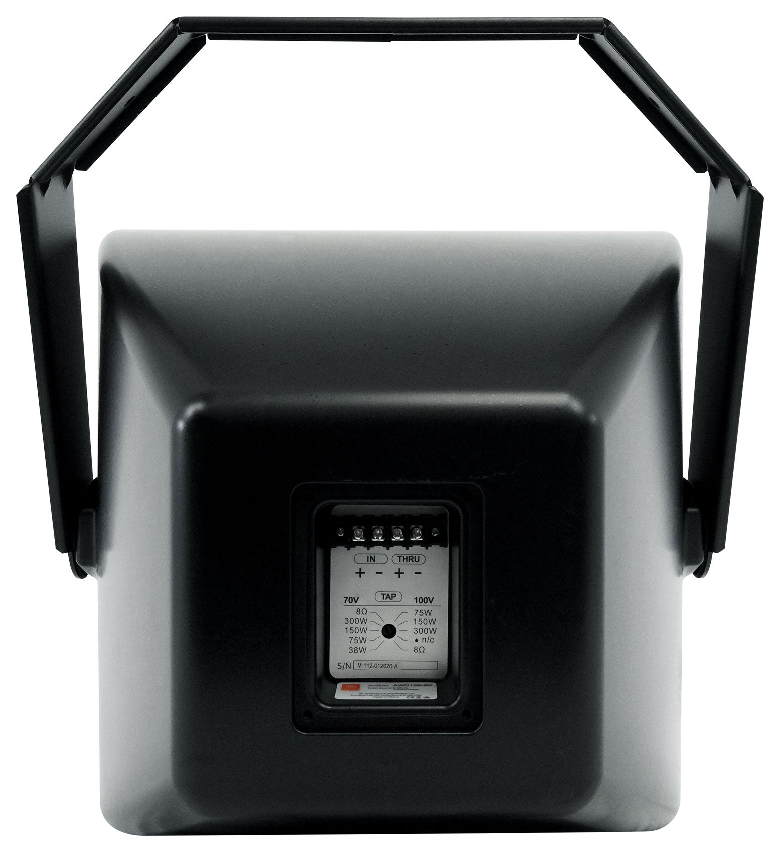 2) JBL AWC159 15" Indoor/Outdoor 70V Black Surface Mount Commercial Speakers+Amp