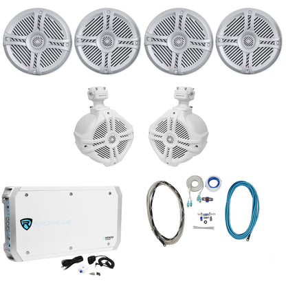 RMSTS65S 6.5" Speakers 2-Pair + RWB70W 6.5" Wakeboards + RXM-S6 Amp + RMWK4 Bundle