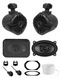 RWB70B Black + RV46.3A 4x6 Speakers Bundle