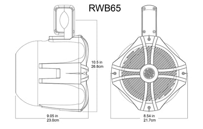 RWB90B Black + ST2.1000D Amplifier Bundle