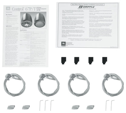 Control 67 P/T Black 2-Pack + RCS180-6 6-Zone 180W Amp Bundle