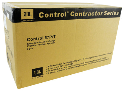 Control 67 P/T Black 2-Pack + RCS180-6 6-Zone 180W Amp Bundle
